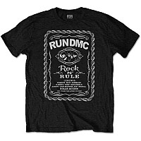 Run DMC t-shirt, Rock N´ Rule Whiskey Label, men´s