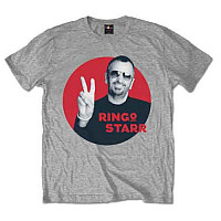 The Beatles t-shirt, Ringo Starr Peace Red Circle Grey, men´s