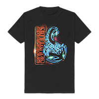 Scorpions t-shirt, Neon Sign Black, men´s