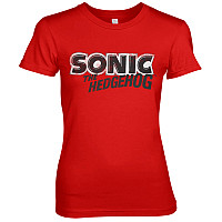 Sonic The Hedgehog t-shirt, Classic Logo Girly Red, ladies