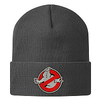 Ghostbusters winter beanie cap, Logo Organic Cotton Onesize Dark Grey