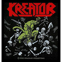 Kreator tkaná patch PES 100 x100 mm, Pleasure to Kill