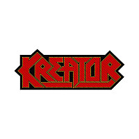 Kreator tkaná patch PES 100x35 mm, Logo Cut-Out