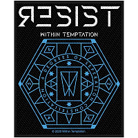 Within Temptation tkaná patch PES 100 x50mm, Resist Hexagon