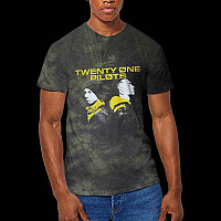 Twenty One Pilots t-shirt, Back To Back Dip Dye Wash Green, men´s