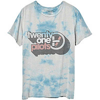 Twenty One Pilots t-shirt, Vintage Block Holiday Dip Dye White, men´s