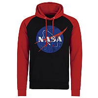 NASA mikina, Insignia Baseball Washed Black Red, men´s