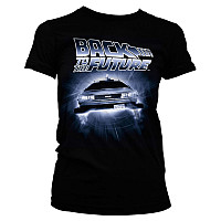 Back to the Future t-shirt, Flying Delorean Girly, ladies