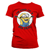 Despicable Me t-shirt, I'm Kind Of A Big Deal Girly Red, ladies