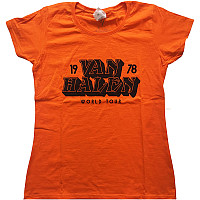 Van Halen t-shirt, World Tour '78 Orange, ladies