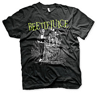 Beetlejuice t-shirt, Headstone Black, men´s