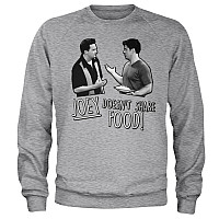 Friends mikina, Joey Doesn't Share Food Sweatshirt Grey, men´s