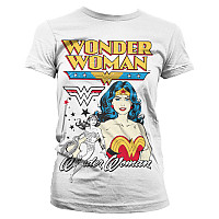 Wonder Woman t-shirt, Posing Wonder Woman Girly White, ladies