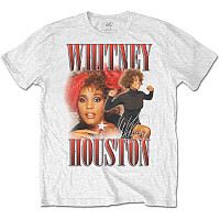 Whitney Houston t-shirt, 90s Homage White, men´s