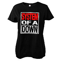 System Of A Down t-shirt, Logo Girly Black, ladies