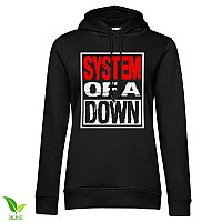 System Of A Down mikina, Logo Organic Girly Black, ladies