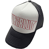 Yungblud snapback, Red Logo Outline Mesh Black, unisex