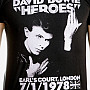 David Bowie t-shirt, Heroes Court, men´s