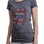 Rolling Stones t-shirt, Classic UK Tongue Rhinestone, ladies