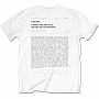 The 1975 t-shirt, A Brief Inquiry BP White, men´s