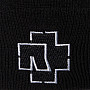 Rammstein winter beanie cap, Silver Logo Black One Size, unisex