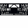 Rammstein Plastic License Plate Holder 52 x 13 x 1 cm (1 pcs), Reise Reise, uni