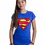 Superman t-shirt, Shield Blue, ladies