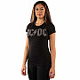 AC/DC t-shirt, Logo With Rhinestone Girly, ladies