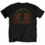 AC/DC t-shirt, Hard As Rock With Back Print, men´s