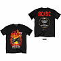 AC/DC t-shirt, FTATR 40th Flaming BP Black, men´s