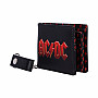 AC/DC purse 11 x 9 x 2 cm s řetízkem/ 220 g, Red Logo