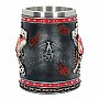 Five Finger Death Punch tankard 500 ml/15 cm/1 kg, FFDP Logo Skull