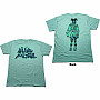 Billie Eilish t-shirt, Neon Logo Billie BP Blue, men´s