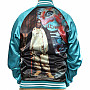 Notorious B.I.G. jacket, Turqoise BP Satin Blue, men´s