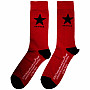 David Bowie ponožky, Blacpcstar Red, unisex - velikost 6 až 11 (39 - 45)