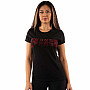 The Cure t-shirt, Logo Diamante Black, ladies