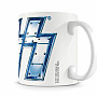 KISS ceramics mug 250ml, Logo Blue