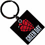 Green Day kovová keychain 40 x 40mm, Grenade Logo