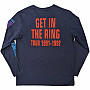 Guns N Roses t-shirt long rukáv, Get In The Ring Tour BP Navy Blue, men´s