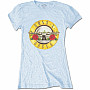 Guns N Roses t-shirt, Classic Bullet Powder Blue, ladies