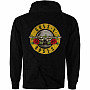 Guns N Roses mikina, Classic Logo Zipped BP Black, men´s