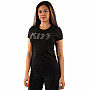 KISS t-shirt, Logo Diamante Girly, ladies