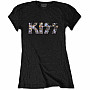 KISS t-shirt, Logo Diamante Girly, ladies