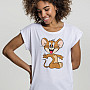 Tom & Jerry t-shirt, Mouse Girly White, ladies