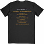 Megadeth t-shirt, Rust In Peace 30th Tracklist (Back Print) Black, men´s