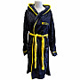 Nirvana bathrobe, Yellow Smiley Black, unisex