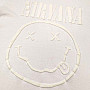 Nirvana t-shirt, White Happy Face Hi-Build White, men´s