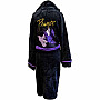 Prince bathrobe, Doves Black, unisex