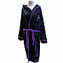 Prince bathrobe, Doves Black, unisex