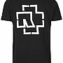 Rammstein t-shirt, Weisse Balken BP Black, men´s